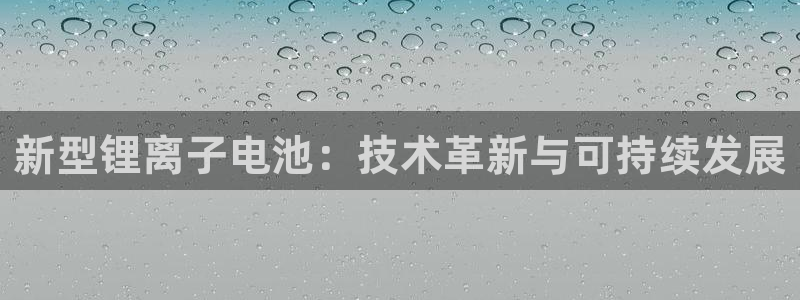 okpay钱包官网入口：新型锂离子电池：技术革新与可持续发展