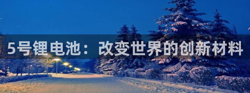 okpay钱包怎么提现：5号锂电池：改变世界的创新材料